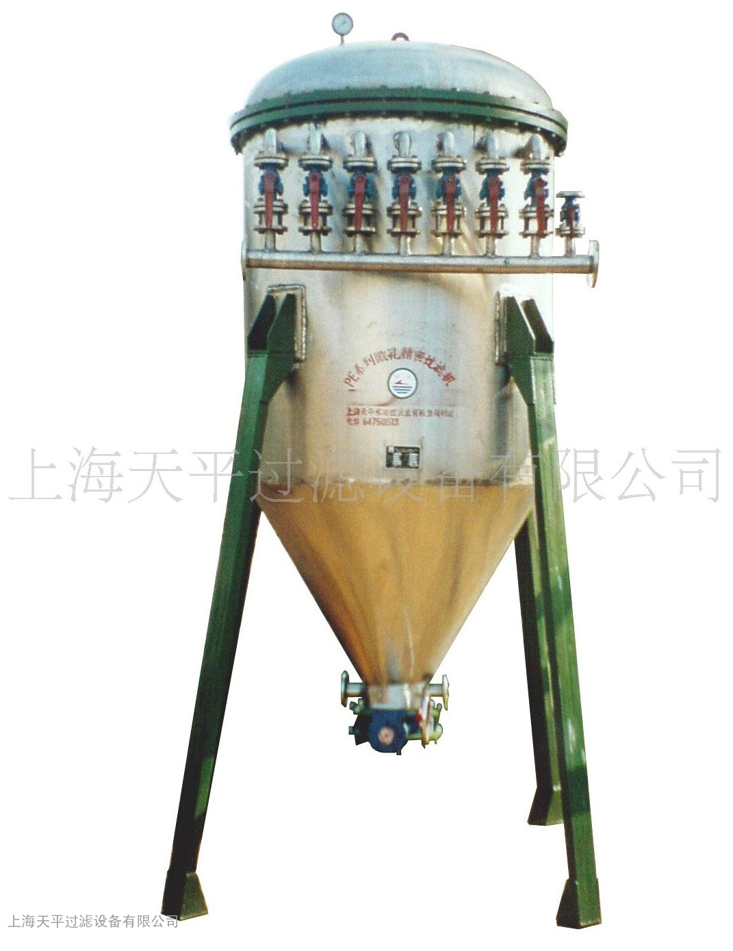 排管手动蝶阀式微孔精密过滤器