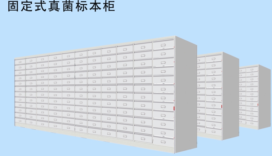 真菌标本柜效果图