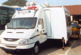 全自动伸缩办公车.