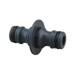 Two way brass hose coupling
